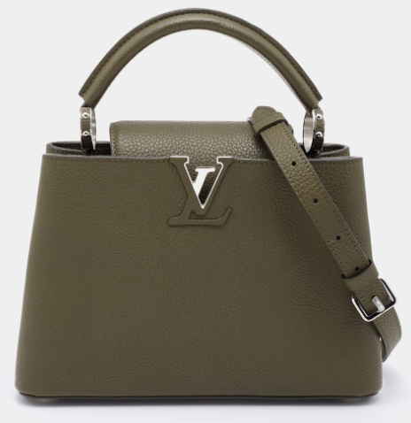 Louis Vuitton Green Taurillon Leather Capucines BB Bag