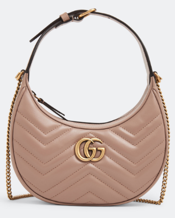 Túi mini hình bán nguyệt GUCCI GG Marmont