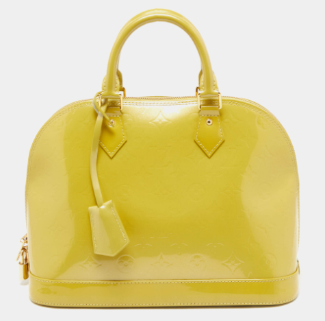 Louis Vuitton Vert Impression Monogram Vernis Alma PM Bag