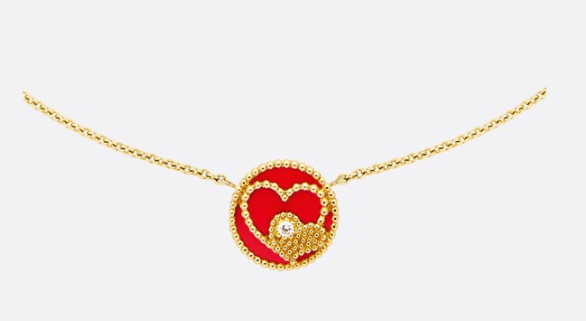 Dior ROSE DES VENTS Heart Necklace