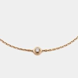 Vòng tay mẫu XS vàng hồng 18k của Cartier D'amourDiamond
