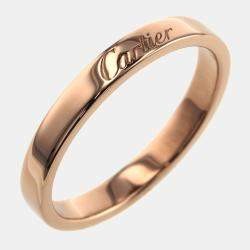 Nhẫn cưới Cartier vàng hồng 18K C De Cartier Size 57